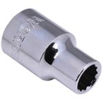 SOQUETE ESTRIADO WORKER 401579 ENCAIXE 1/2 CROMO VANADIUM 10MM