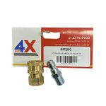 ENGATE RAPIDO + PINO ROSCA 1/4" P/ LAVADORA DE ALTA PRESSÃO