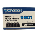 REFIL P/ REPARO DE PNEU DE MOTO 100 X 3MM BREMEN 9901 CAIXA COM 60UN
