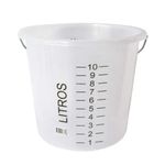 BALDE GRADUADO 10 LITROS BREMEN 6404 EM POLIETILENO COM ALÇA