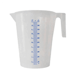 JARRA GRADUADA BREMEN 2167 EM POLIETILENO 5 LITROS ESCALA 500 EM 500ML