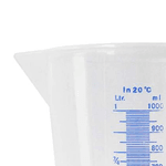 JARRA GRADUADA BREMEN 2163 EM POLIETILENO 1 LITRO ESCALA 100 EM 100ML