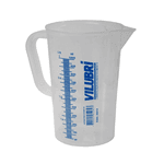 JARRA GRADUADA VILUBRI 2213 EM POLIETILENO 1 LITRO ESCALA 100 EM 100ML
