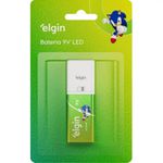 BATERIA ELGIN 9 VOLTS ALCALINA COM LANTERNA LED 