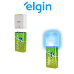BATERIA ELGIN 9 VOLTS ALCALINA COM LANTERNA LED 