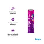 CARTELA COM 2 PILHAS RECARREGAVEIS ELGIN AA 2.700MAH BATERIA 1,2VOLTS