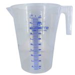 JARRA GRADUADA STEELS 10311 EM POLIETILENO 5 LITRO ESCALA 500 EM 500ML