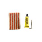 KIT PARA REPARO CONSERTO DE PNEU DE CARRO C/ FERRAMENTA INSERTO E COLA