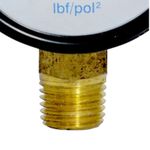 MANÔMETRO VERTICAL CHIAPERINE 21KG/300PSI CX PLASTICA 2" 50MM 1/4" NPT
