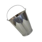 BALDE GRADUADO METALICO AÇO INOX STEELS 20 LITROS C/ ALÇA E BICO