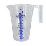 JARRA GRADUADA STEELS 58396 POLIETILENO 1 LITRO ESCALA 100 EM 100ML