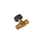 REGISTRO PARA AR DE AGULHA EM BRONZE 1/4 MACHO NPT X 1/4 MACHO NPT