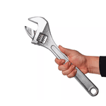 CHAVE INGLESA AJUSTÁVEL 15 POL, 375MM CROMADA