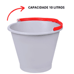 Balde Plástico Multiuso Reforçado 10 Litros 298581