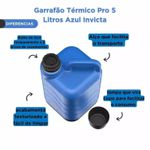 Garrafa Térmica Botijão 5 Litros - Azul 341657