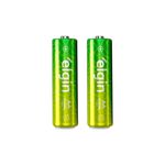 CARTELA COM 2 PILHAS ALCALINAS ELGIN AA BATERIA 1,5VOLTS