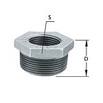 Bucha de Redução Galvanizada M.F. 4 1/2 X 4´´