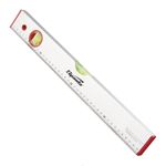 NIVEL DE ALUMINIO 12" 300MM 2 BOLHAS ESCALA GRADUADA