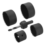 SERRA COPO P/ MADEIRA 6 PEÇAS 32/38/51 E 54MM+SUP.+CHAVE