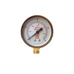 Manômetro Vertical Caixa Metálica (62mm) Para Acetileno Rosca 1/4 NPT - 0 a 600Psi x 40 KGF 