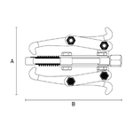SACA POLIA 2 GARRAS 75 MM 3"