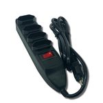 PROTETOR DE LINHA 4 TOMADAS 2 POLOS+TERRA CABO 1,5 METROS