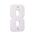 Numero 8 Branco, Plástico L10,5cm X A19,5cm X P2cm 1989