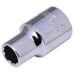 SOQUETE ESTRIADO WORKER 401579 ENCAIXE 1/2 CROMO VANADIUM 13MM