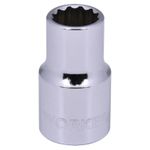 SOQUETE ESTRIADO WORKER 401579 ENCAIXE 1/2 CROMO VANADIUM 11MM