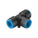 Conexão Pneumática de Engate Rápido União Tee Tubo 16 PUT16E