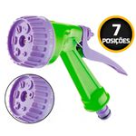 ESGUICHO PLASTICO 7 POSIÇÕES DE JATO COM PINO DE ENGATE