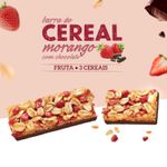 BARRA DE CEREAIS NUTRY MORANGO C/ CHOCOLATE FRUTA + 3 CEREAIS 22G