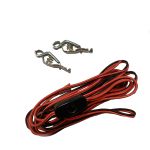 Kit Elétrico Para Bomba Diesel 12 Volts Fio Garras Elétricas e Chave Liga/Desliga 