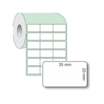 ETIQUETA ADESIVA COUCHE 35 X 20MM X 3 COL. X 36MT BRANCA