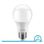 LAMPADA BULBO LED ELGIM 9W BIVOLT BRANCO FRIO 6500K