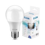 LAMPADA BULBO LED ELGIM 9W A60 12 VOLTS AC DC BRANCO FRIO 6500K