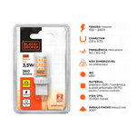 LAMPADA LED HALOPIN BIPINO G9 3,5W BIVOLT 2400K