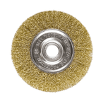 ESCOVA DE ACO CIRCULAR LATONADA ONDULADA 6