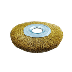 ESCOVA DE ACO CIRCULAR LATONADA ONDULADA 6