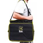 BOLSA PARA FERRAMENTAS EM LONA COM 30 BOLSOS PRETO E AMARELO 9RI