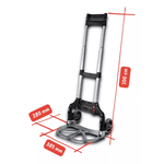 CARRINHO DOBRAVEL PARA TRANSPORTE EM ALUMINIO CAP.70 KILOS