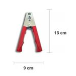 KIT COM 2 GARRAS JACARE 300A PARA CABO DE BATERIA PRETO E VERMELHO