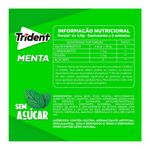 GOMA DE MASCAR TRIDENT MENTA 8 GRAMAS