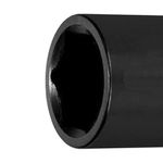 SOQUETE SEXTAVADO CURTO PARA CHAVE DE IMPACTO ENCAIXE 1/2