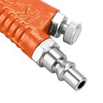 PISTOLA DE PINTURA TANQUE ALTO 100ML BICO DE 0,5MM GRAVIDADE ROSCA 1/4