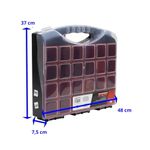 MALETA ORGANIZADORA C480 X L370 X A75MM 16 COMPARTIMENTOS