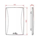 PLACA 4X2 CEGA LINHA PETRA BRANCA 