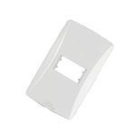 PLACA 4X2 1 POSTO HORIZONTAL LINHA PETRA BRANCA 