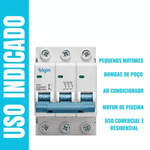 DISJUNTOR TERMOMAGNÉTICO TRIPOLAR ELGIN CUVA C 3 POLOS 32A