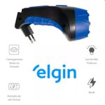 LANTERNA LED ELGIN 1,0W 500MHA RECARREGAVEL MEDIA 
